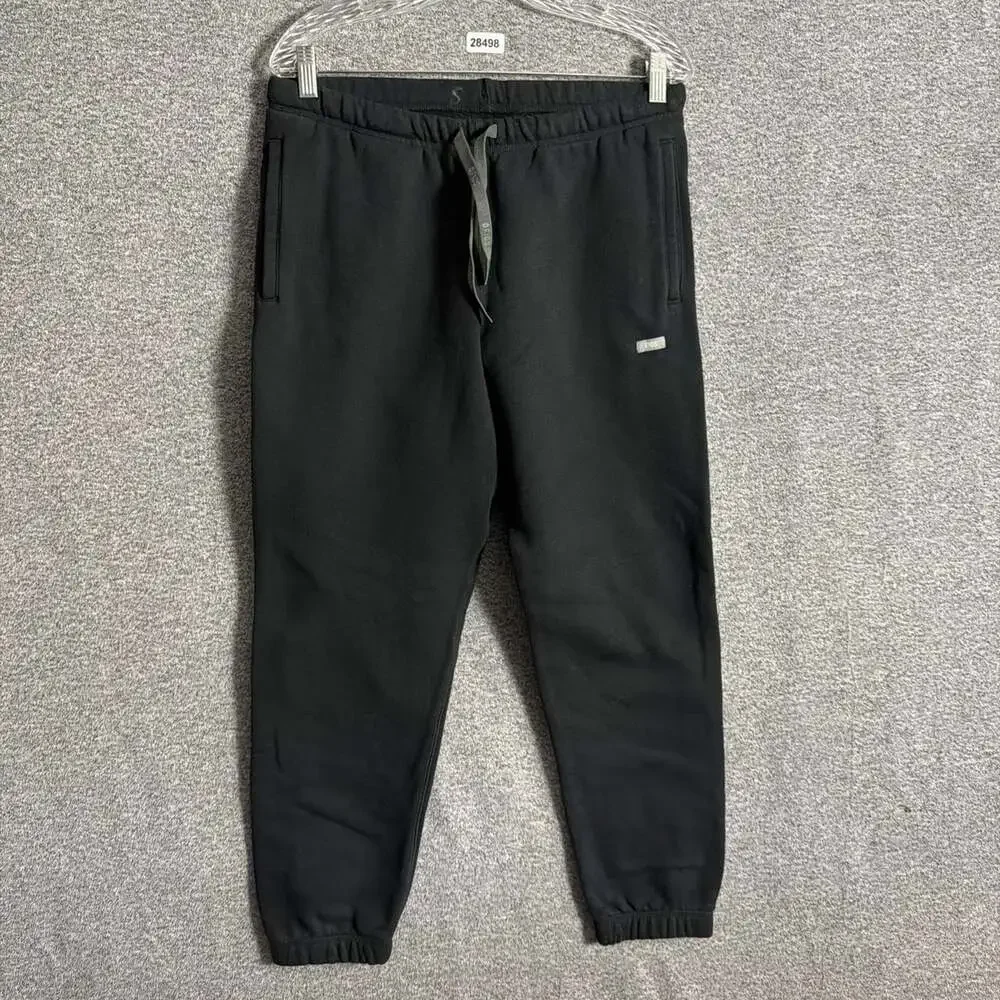 Figs Men's Size Medium Black Fleece Sweatpants